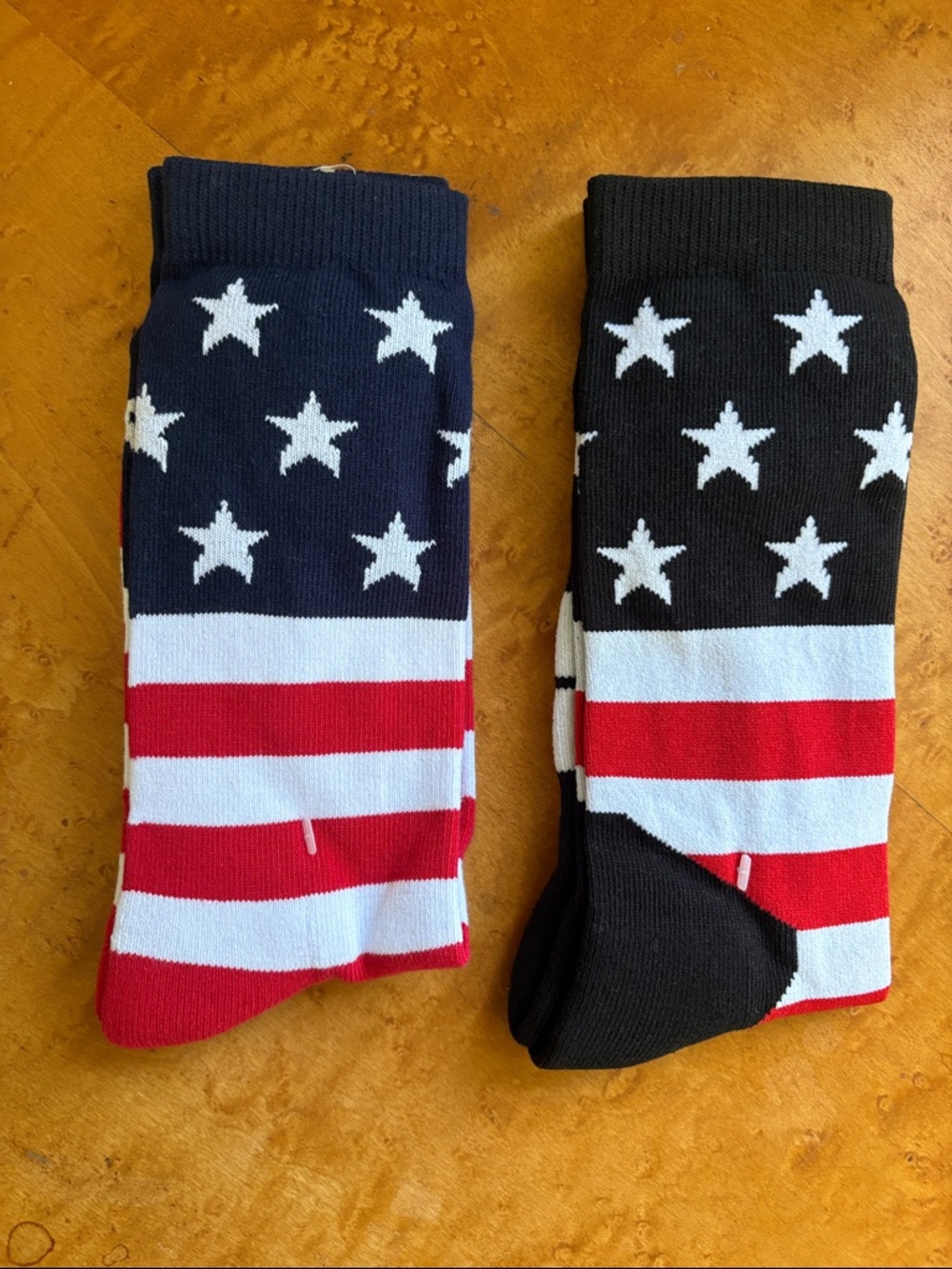 Men's pair of American Flag Crew Socks